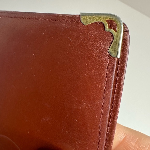 Cartier Bordeaux Vintage Bifold Leather Long Wallet - Picture 6 of 15